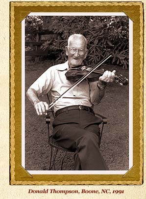 Donald Thompson with fiddle